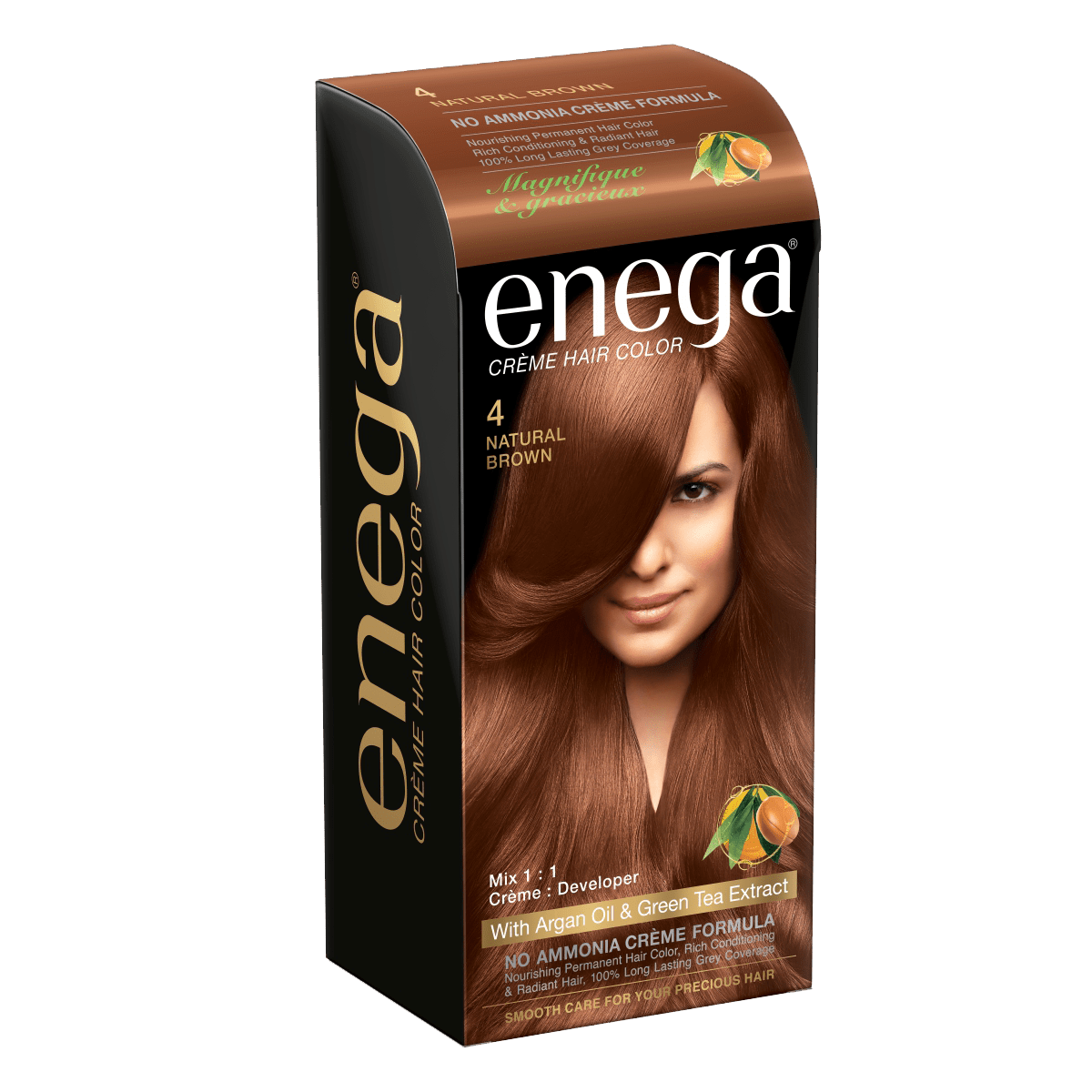 Enega Creme Hair Color – Natural Brown – Prem Green Pvt Ltd