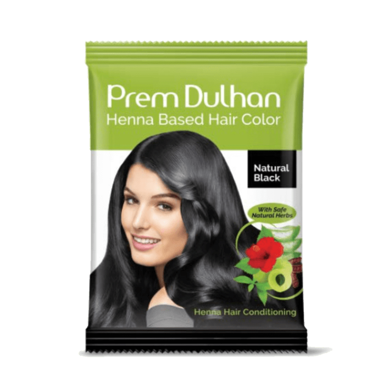 Prem Dulhan Henna Based Hair Color Natural Black